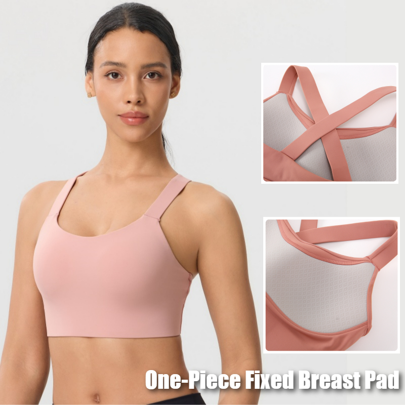 Solid Color Cross Back Sports  - Pilates Yoga One recension och pris